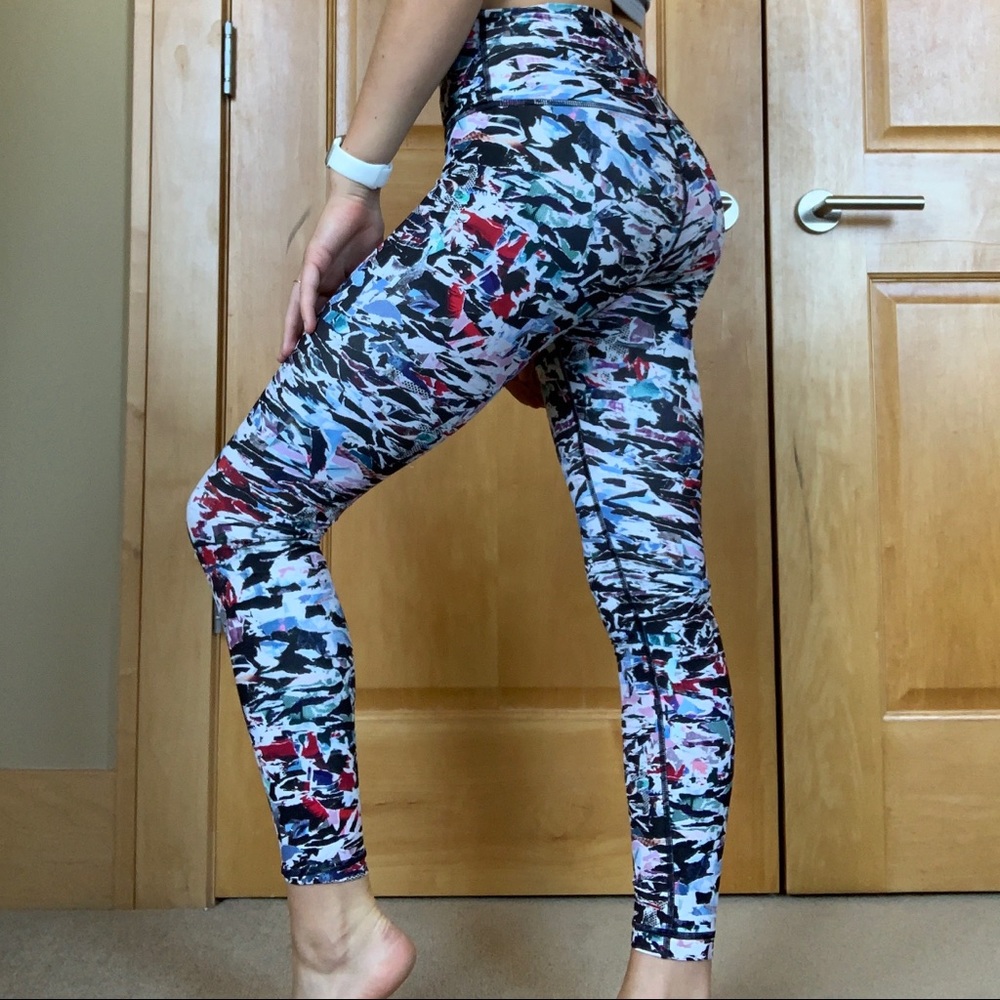 lulu lemon wonder under multi-color legging